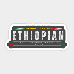 Proud Ethiopian Sticker